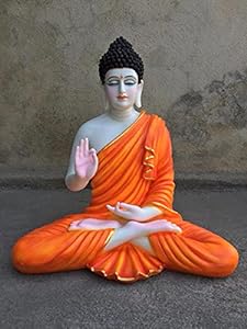 Buddha Sculpture Orange Makeup