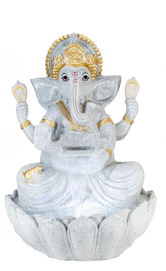 Ganesha Fountain 2 feet Sculpture White