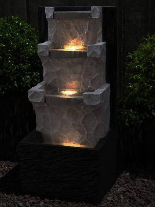 SwarnHouse Decors – Wall Back Water Fountain for Indoor and Outdoor, Water Fountain, Large Water Fountain (Wall black )