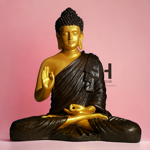 Buddha Sculpture Maroon