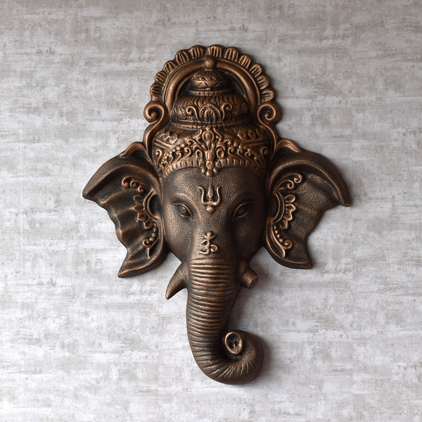 Ganesha Face Wall Antique